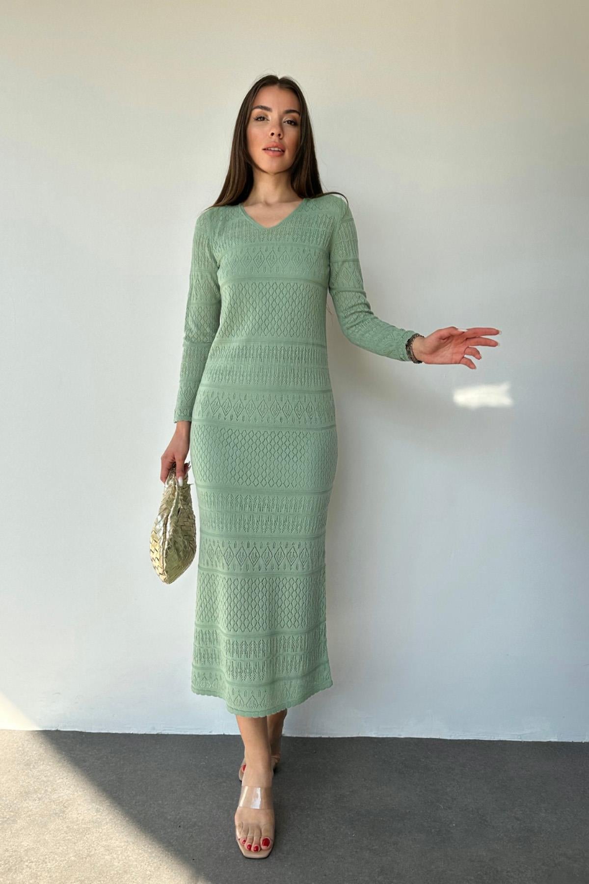 Green Elegant Casual Formal Bodycon Dress